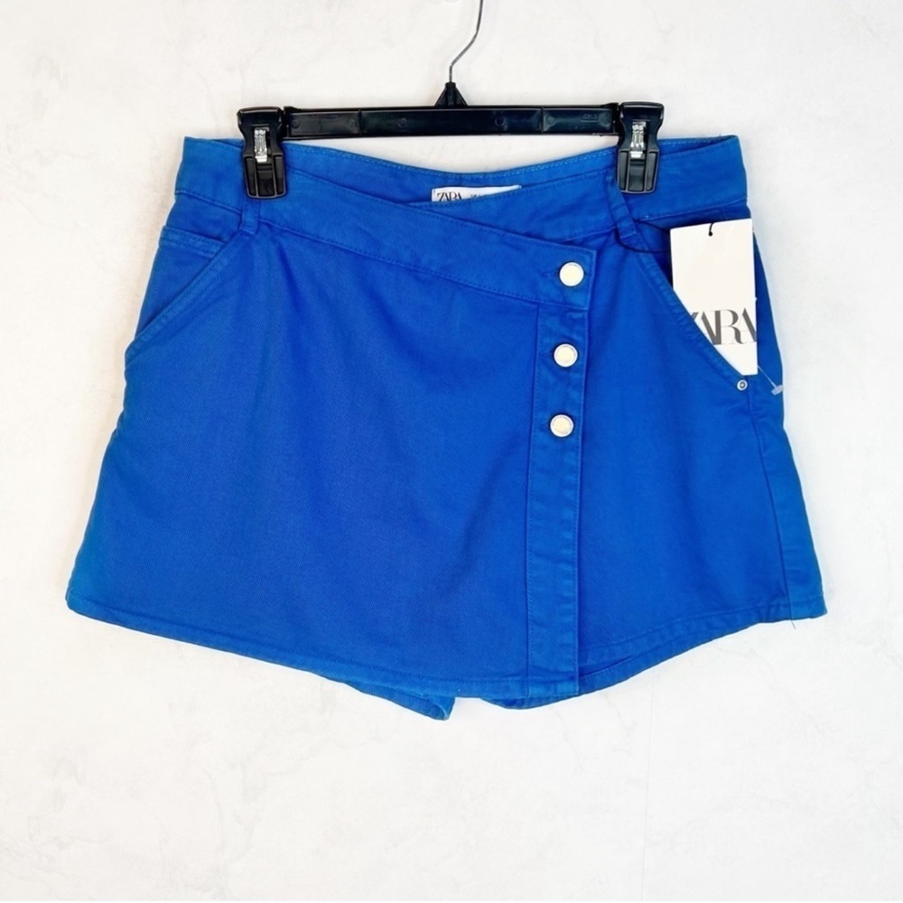 Zara Women's Bold Blue Denim Skort